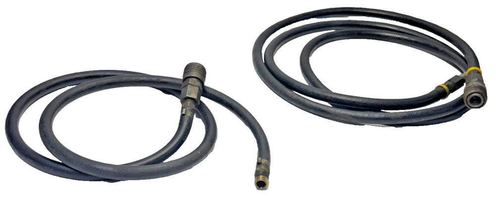 GOODYEAR HOSE HORIZON 1/4" AIR HOSE ID 250 PSI BRASS 18 THREAD LOT OF 2 7' 4'