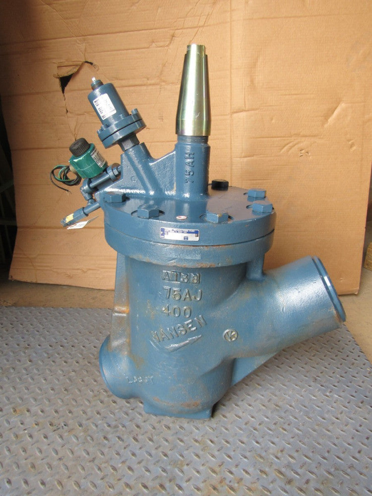 HANSEN HA4WPS 5" (125mm)PNEUMATIC PRESSURE REGULATOR w/ELECTRIC SHUT-OFF NEW