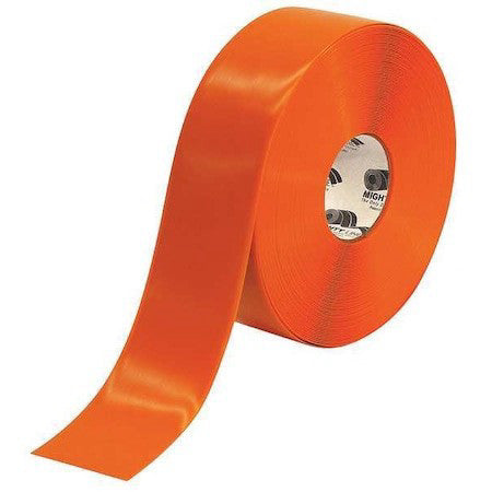 Mighty Line 3Ro Industrial Safety Floor Marking Tape Vinyl Orange, 3" W X 100