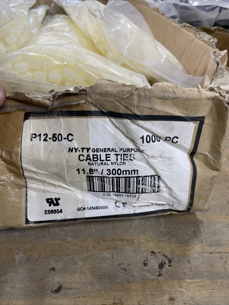 NY-TY GENERAL PURPOSE CABLE TIES P12-50-CO 1000 PC 11.8in / 300mm