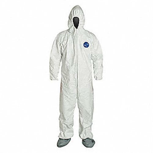 Qty 1 Dupont Tyvek 400 Coverall Size 3XL TY122 Disposable, Hooded, Elastic Cuff