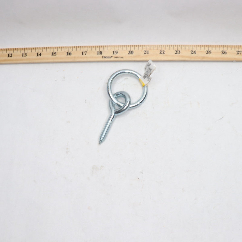 National Hardware Rings w/ Screw Eyes Alloy Steel 3/8" x 3-1/2"