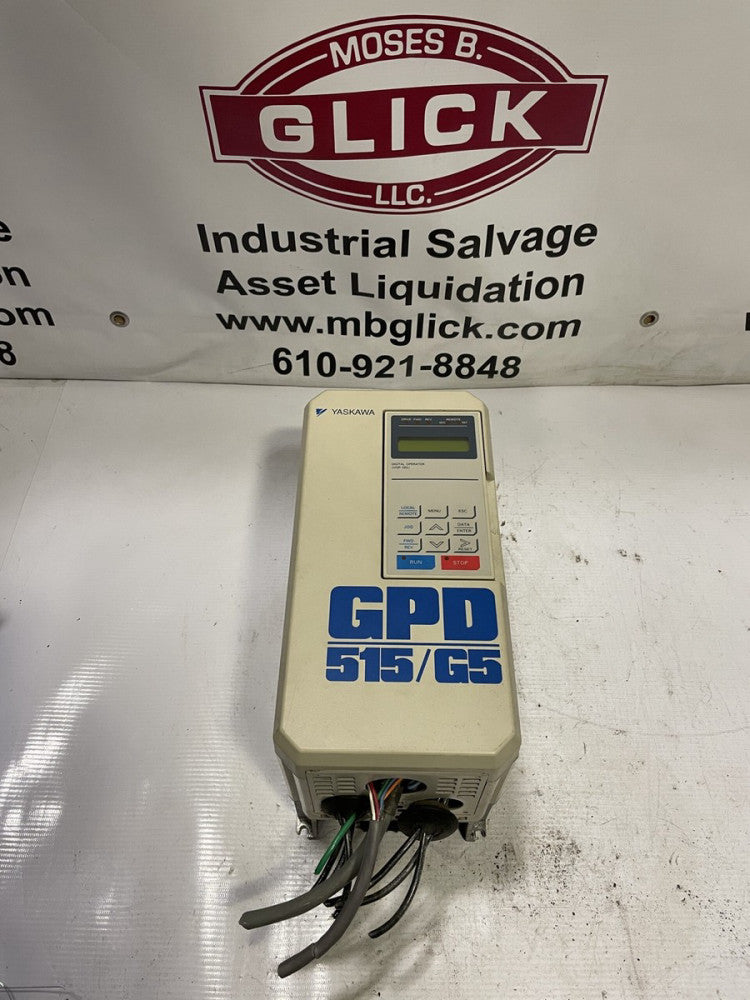 Yaskawa GPD 515/G5 CIMR-G5M22P2 AC Drive 200-220/200-230V 0-230V 3HP