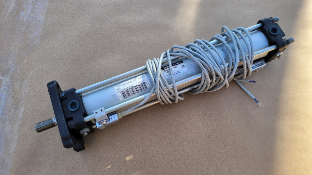 SMC CDA1F40-270-A53L Pneumatic Cylinder 40mm Bore 270mm Stroke w/ 2 Switches