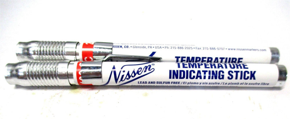 Nissen 90212 212°F / 100°C Industrial Strength Temperature Indicating Stick 2 PC