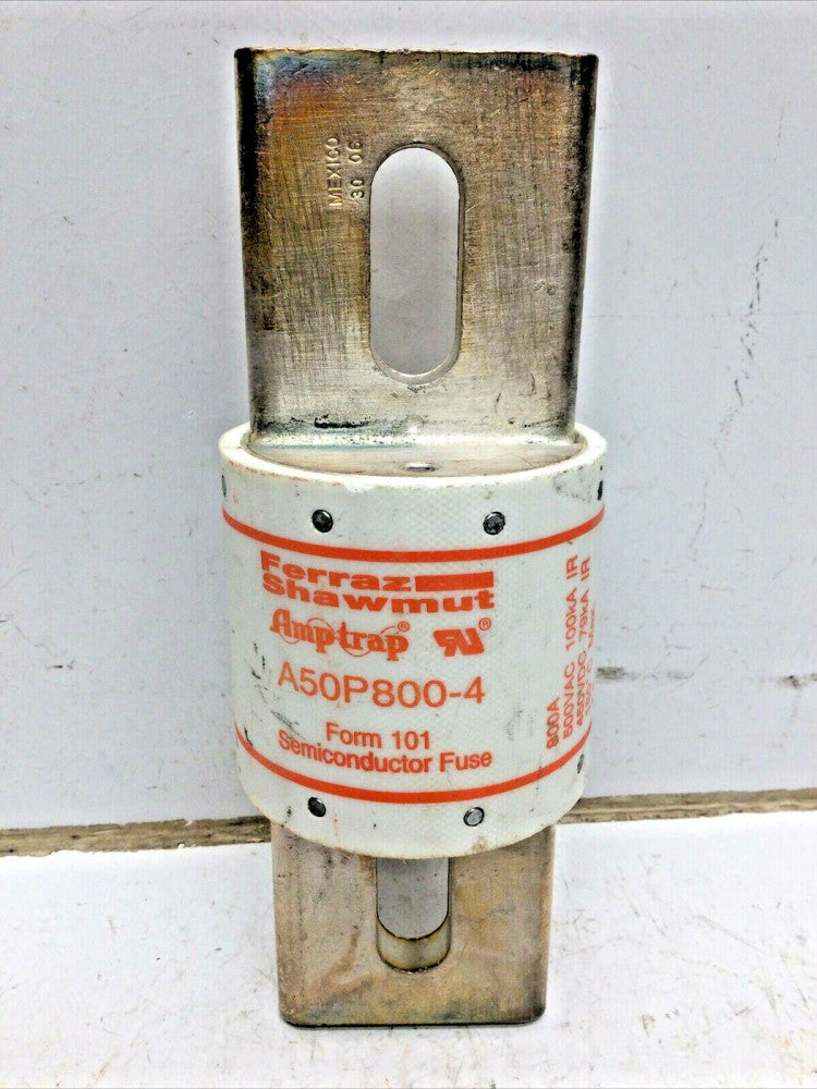 FERRAZ SHAWMUT A50P800-4 SEMICONDUCTOR FUSE 800 AMP 500VAC/450VDC
