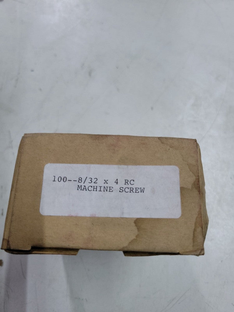 8-32 x 4''  Machine Screws RC Qty 100