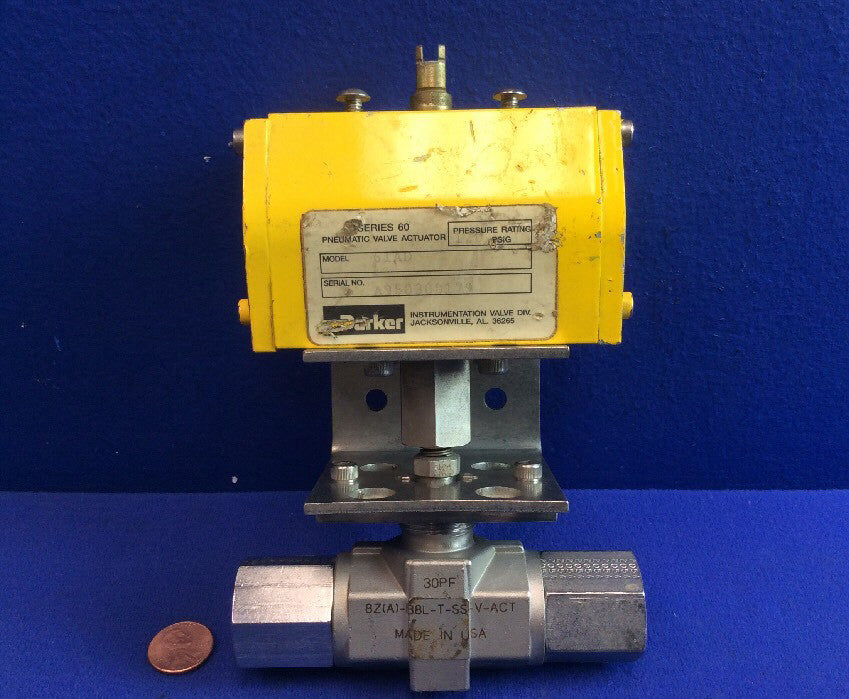 PARKER 8Z(A)-B8LJ-V-SS-61AD-1H AIR AIR ACTUATED VALVE