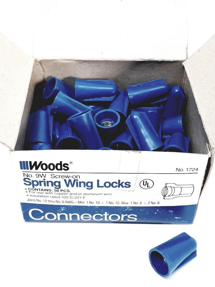 Woods NO.9W SCREW-ON Spring Wing Locks Lot of 50