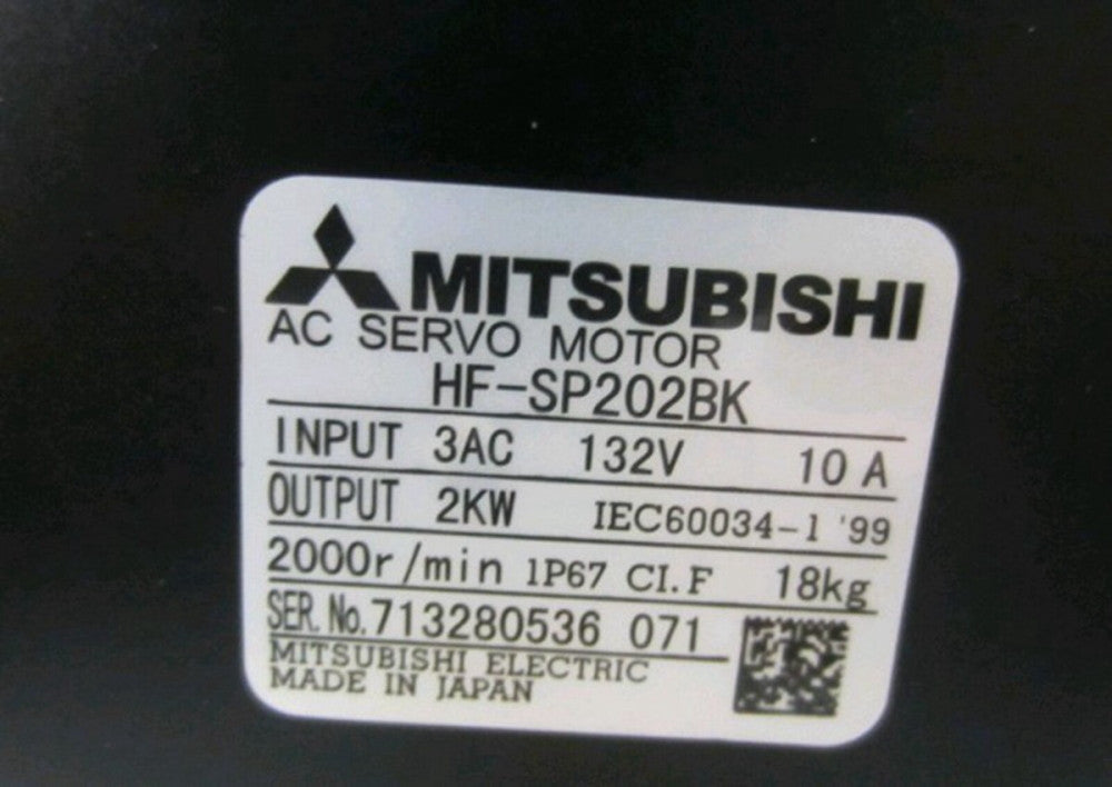 One Brand New Mitsubishi AC servo motor HF-SP202BK