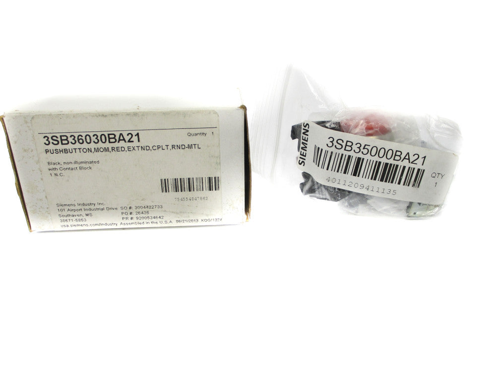 SIEMENS 3SB36030BA21 NSMP