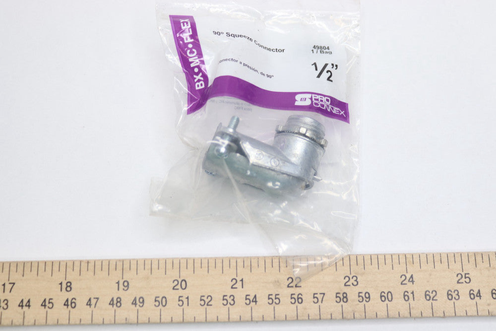 Sigma Electric Pro Connex Angled Squeeze Connector Aluminum Alloy Steel 1/2" 