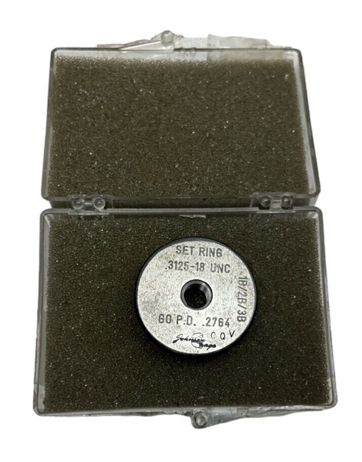 JOHNSON GAGE  .3125-18 UNC  .2764  SET RING