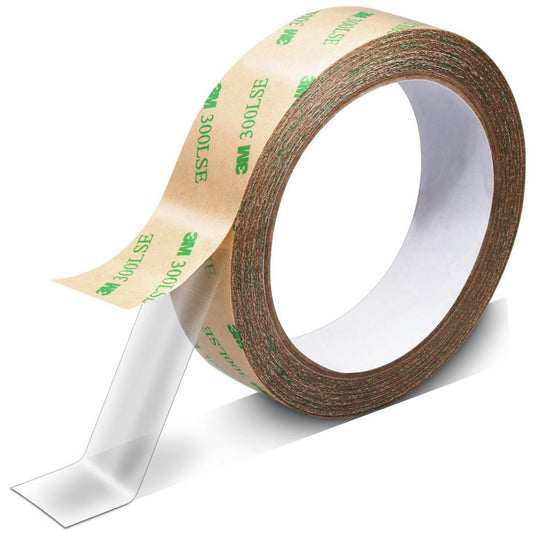 300LSE Thin Double Sided Tape,1" x36FT,Heavy Duty Adhesive Tape Roll,Heat Res...