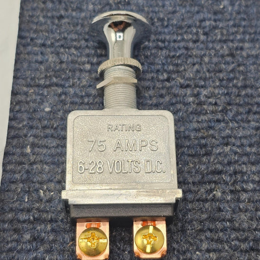 (QTY 4) 75 Amps Heavy Duty Push Pull On-Off Switches 2 Terminal 6-28 Volts DC