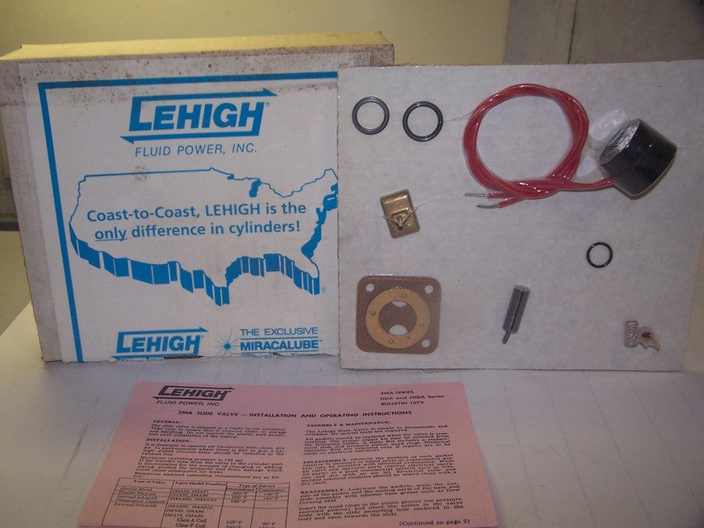NEW LEHIGH FLUID POWER SOLENOID VALVE REPAIR KIT 2MA SERIES