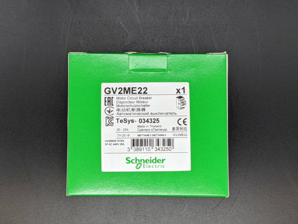Square D Schneider Electric GV2ME22 Manual Starter 20-25 Amps