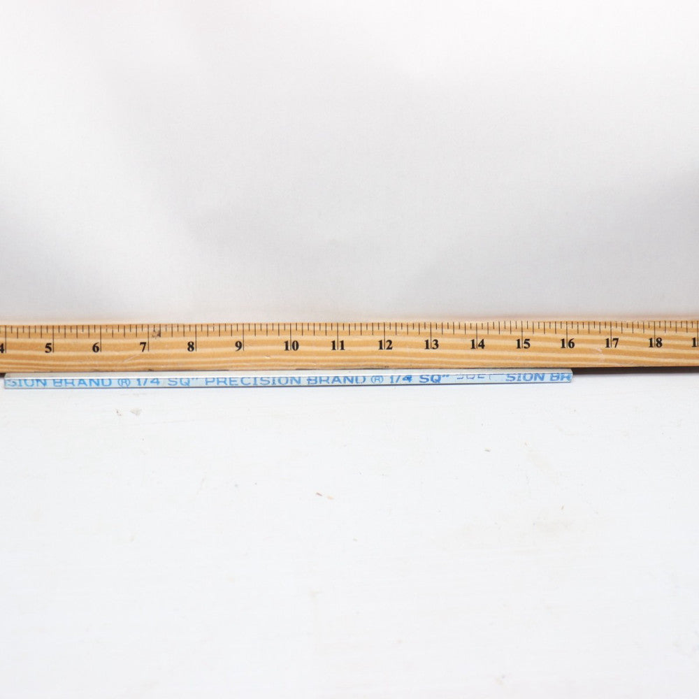Square Bar Zinc-Plated 1/4" x 12"