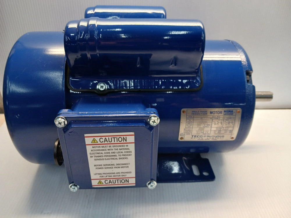 NEW TECO WESTINGHOUSE 1.5 HP AC ELECTRIC MOTOR 1 PH 115-208/230 VAC 3500 RPM 56H