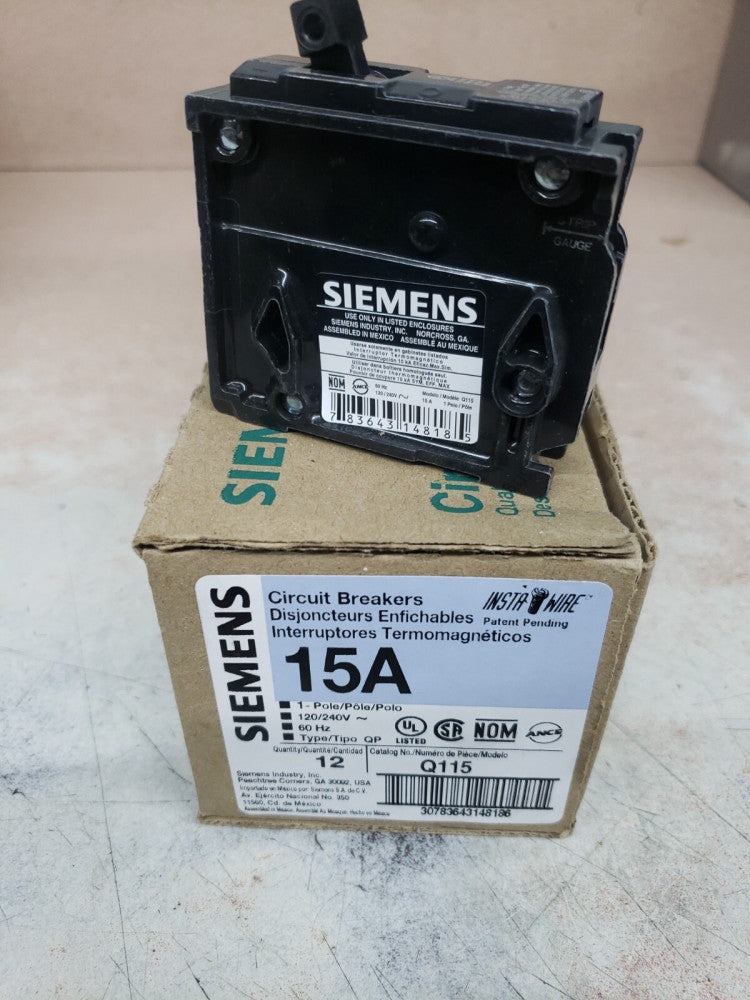 1- NEW Siemens ITE Q115 Singe Pole 15A Stab In Breaker