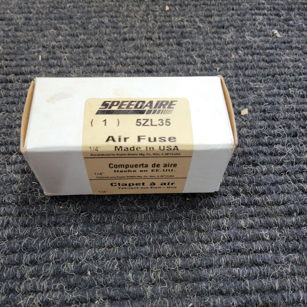 SPEEDAIRE 5ZL35 Fuse,Air,1/4 In NPT