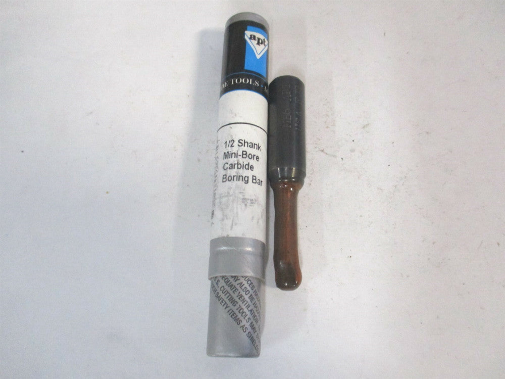 APT (MB6) 1/4" x 1-1/4" x 1/2" Solid Carbide RH Bright Finish Boring Bar