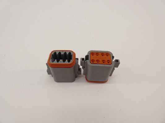 *Lot of 2* DEUTSCH TE Connectivity DT06-08SA 8-Way Plug Connector - NEW Surplus!