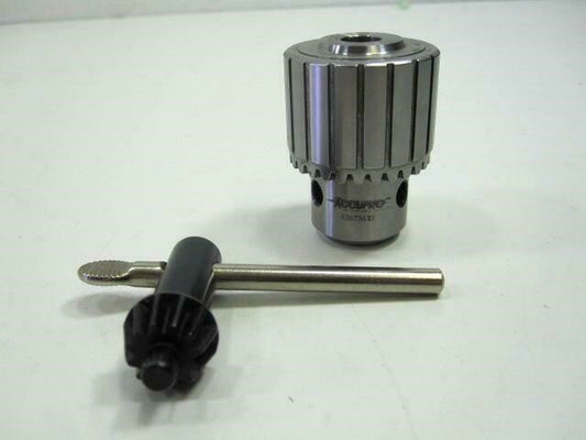 (63673610) 1/32" - 3/8" 3/8-24 Medium-Duty Mount Drill Chuck with Key NEW