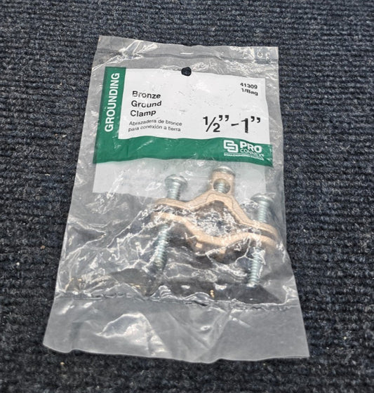 (QTY 8) SIGMA 41309 ProConnex Bronze Ground Clamps 1/2 inch to 1 inch