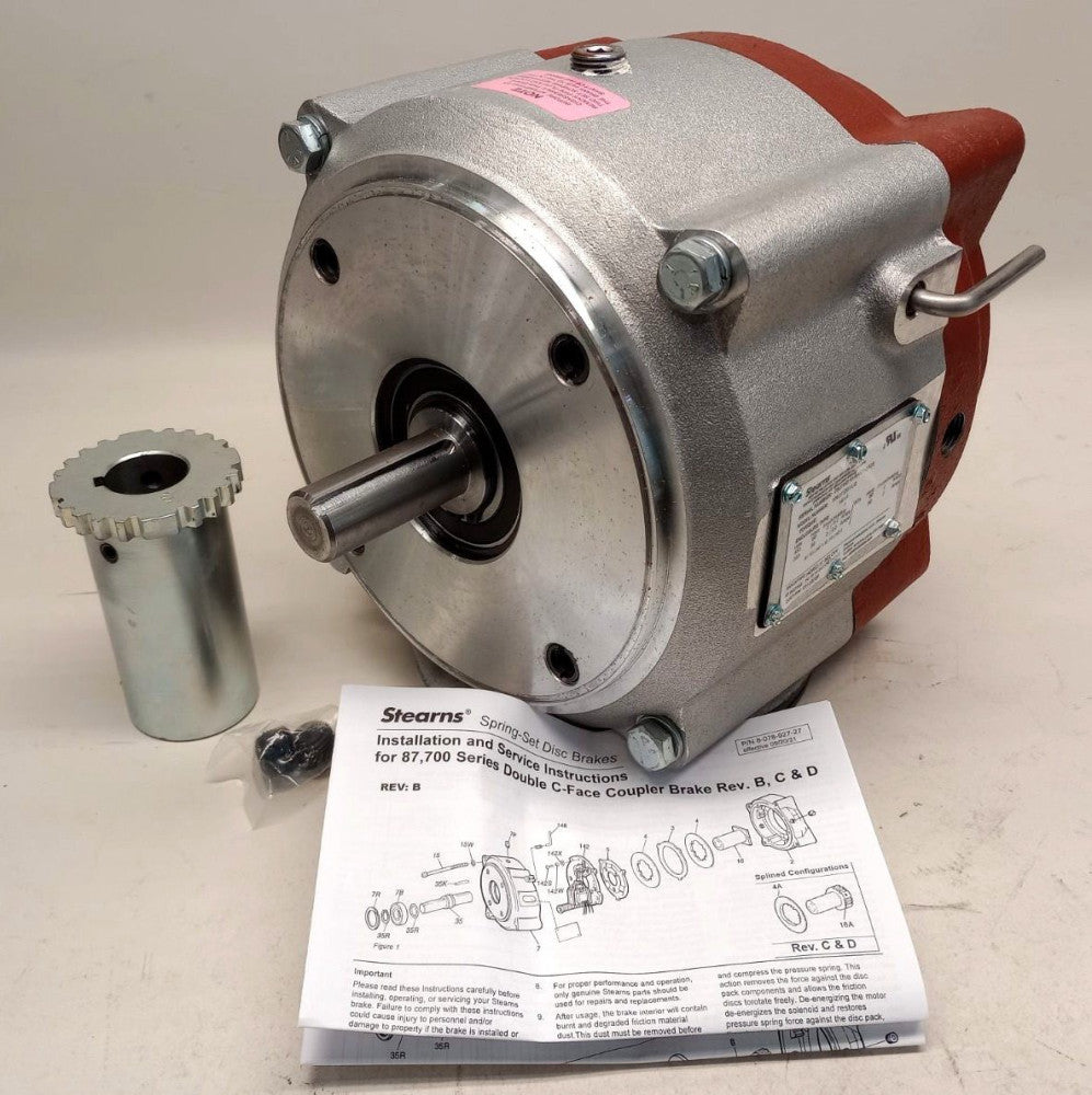 Stearns 108772201 LG Brake Assembly 1-1/8" Keyed Shaft 1-3/8 Hub ID