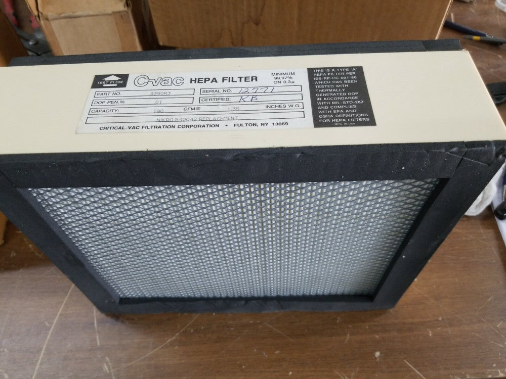 C-Vac 3390R3 Replacement HEPA Filter 