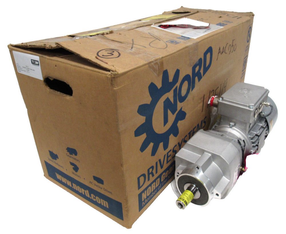 NEW NORD SK372.1ZVL-80L/4CUS GEARMOTOR 23.00:1 1HP 1" DIA. SK80L/4CUSBRE10HL