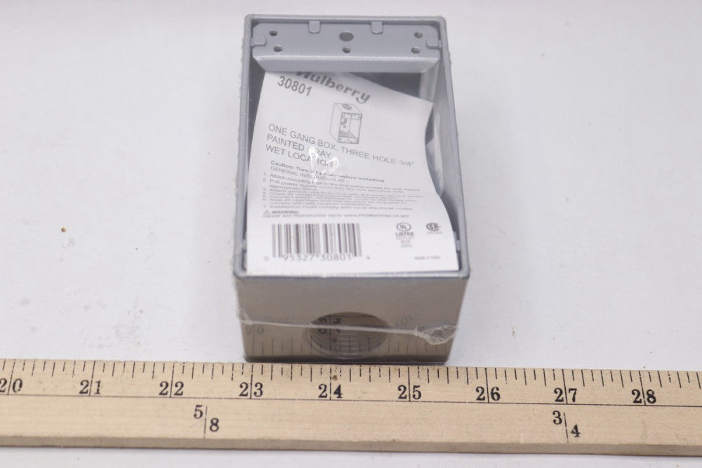 Mulberry Weather-Proof Aluminum Box w/ Lug 3-Hole 3/4" 30801