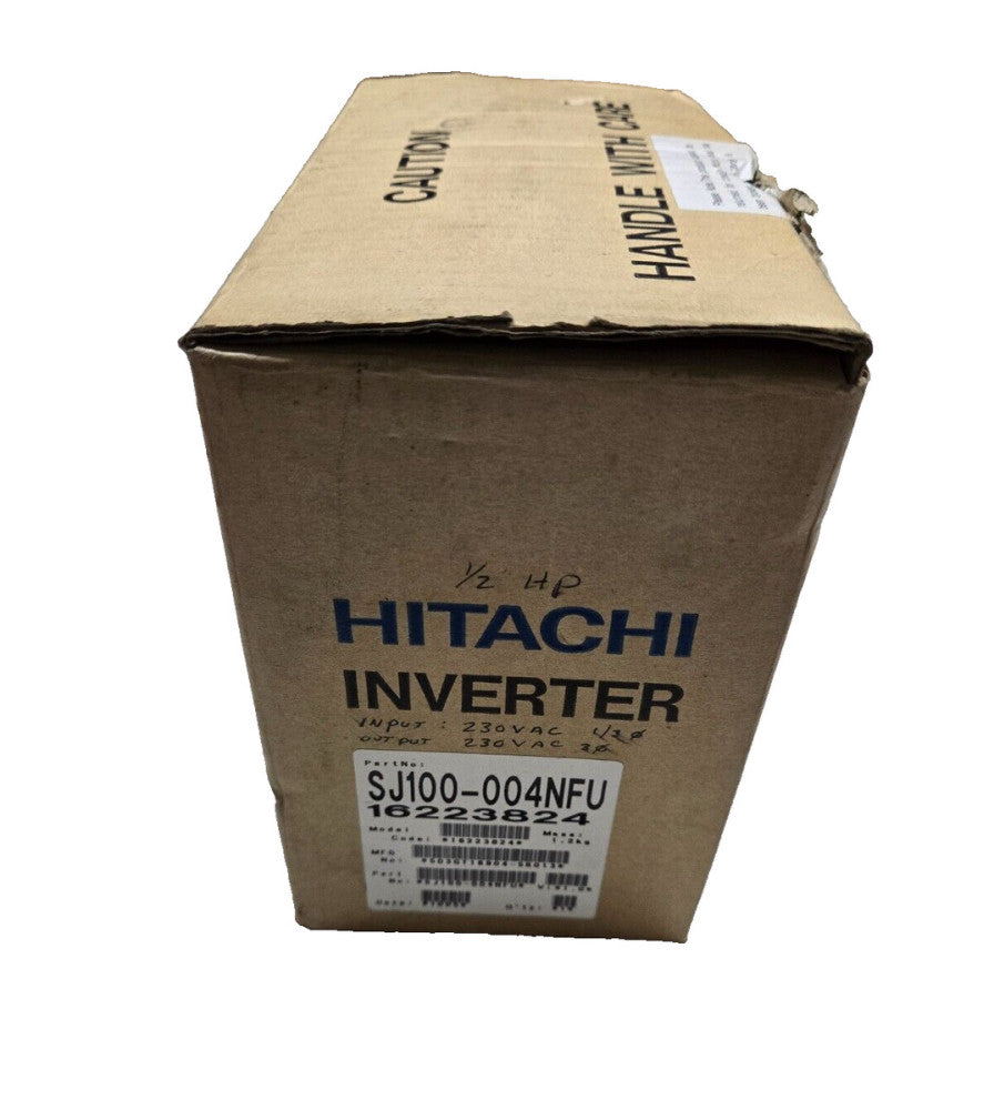 SJ100-004NFU Hitachi Inverter 2.6A 230V .5HP SJ100 503GT16904-5R013 NEW