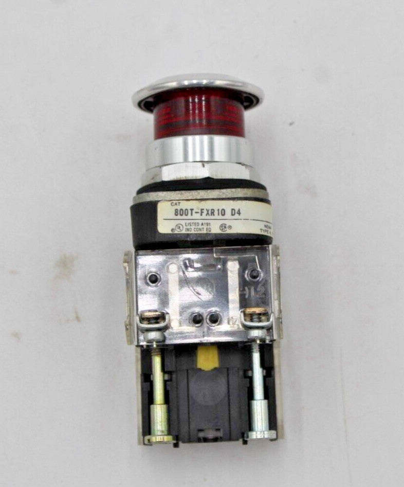 Allen-Bradley 800T-FXR10 D4 Red Mushroom Push Button