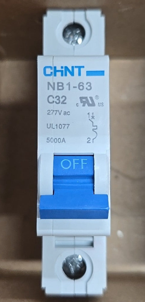 BOX OF 9  CHINT NB1-63  C32 1P MINIATURE  Circuit Breaker