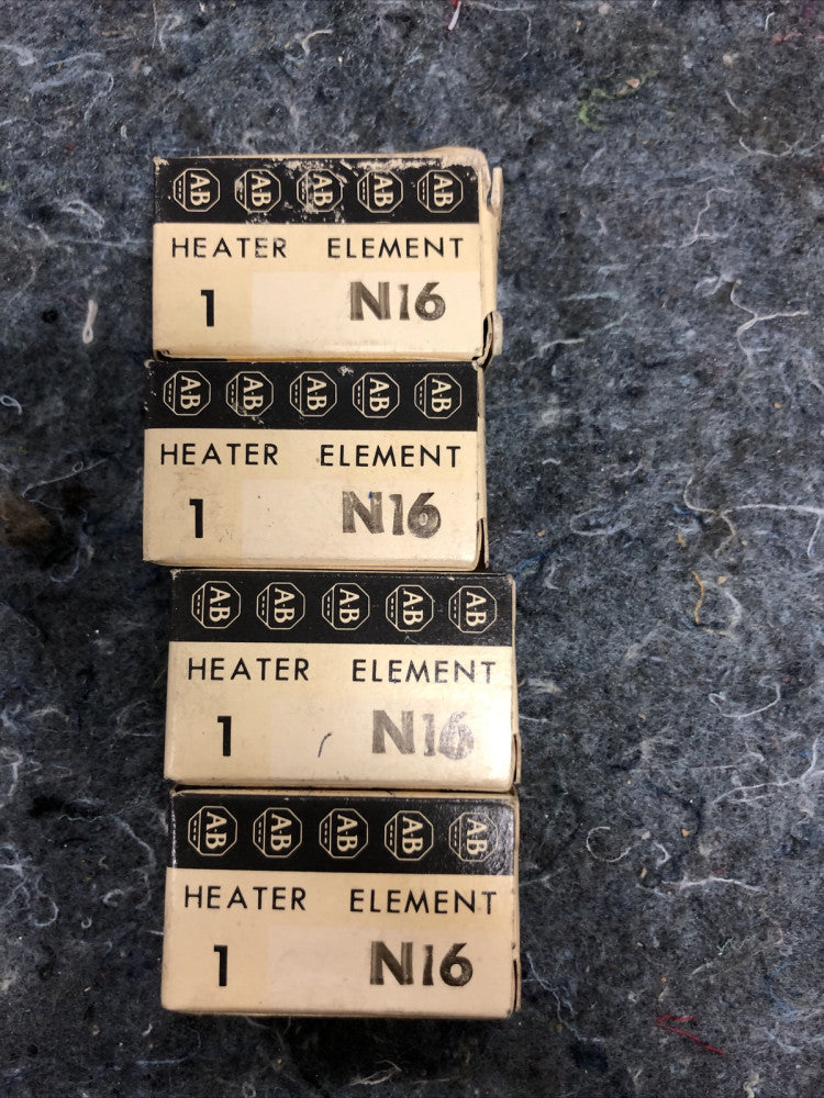 Lot of 4 Allen-Bradley AB Contact Overload Heater Element Model N16