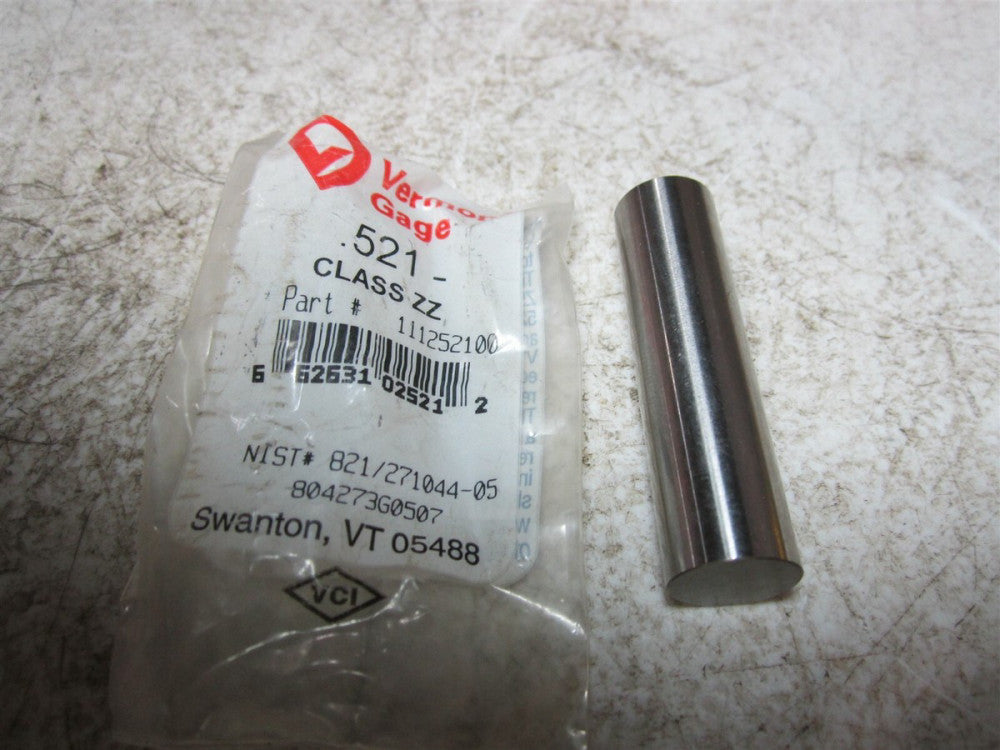 Vermont Gage (111252100) 0.521 Diameter Class ZZ Pin Gage