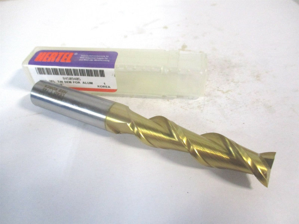 (GH071032) 1/2" x 2" x 1/2" x 4" OAL 2 Flute High Speed Steel Square End Mill 