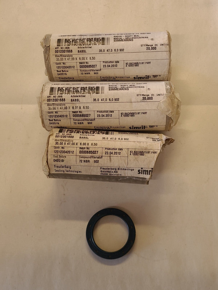 Lot Of 55 Simrit 35x47x6 mm Oil Seals NBR