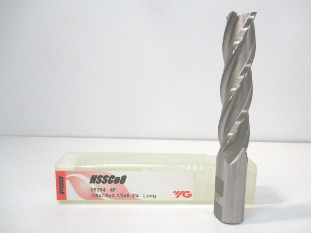 YG-1 (05394) 7/8 x 3-1/2" x 3-1/2" x 5-3/4" OAL Cobalt Finishing Square End Mill