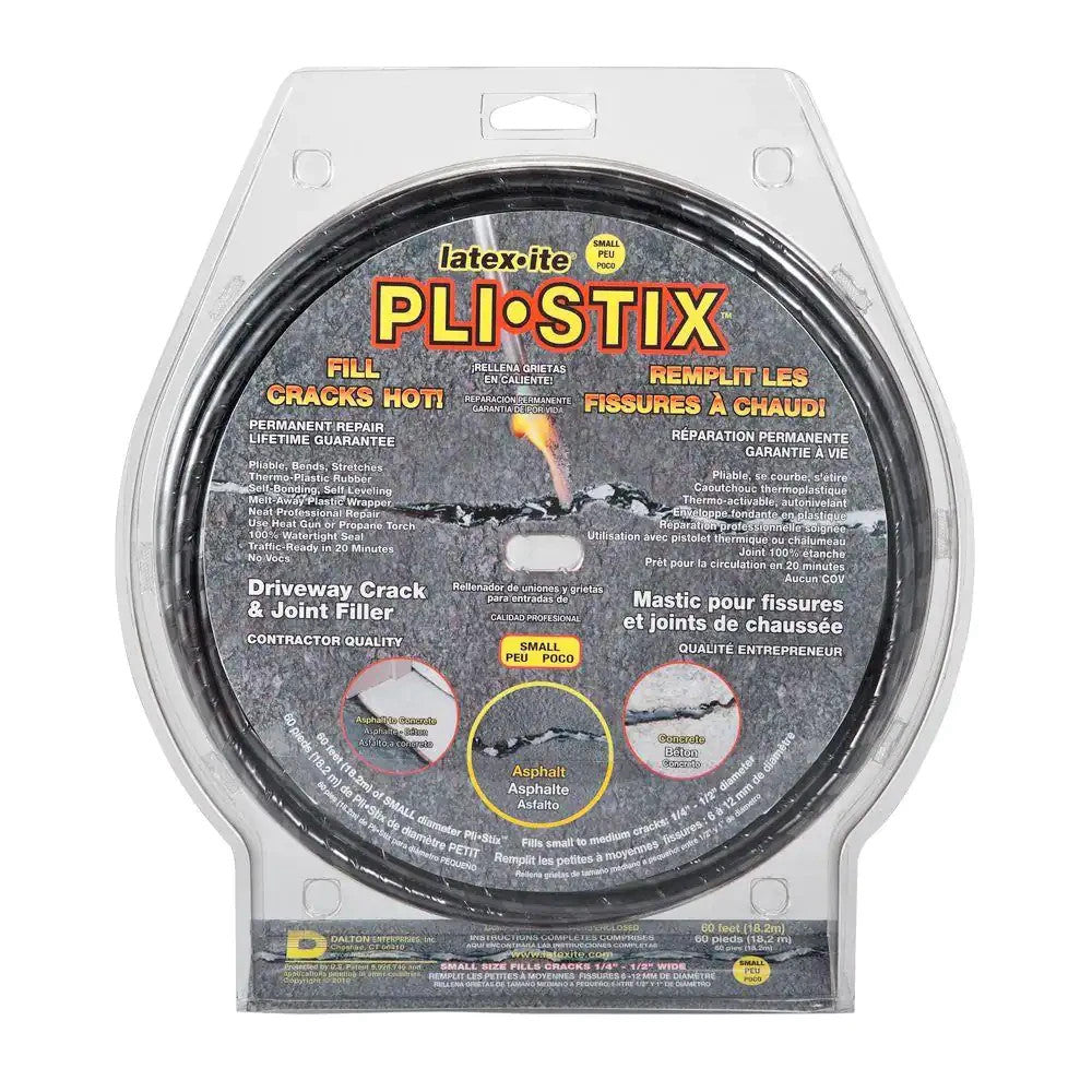 Driveway Crack Joint Filler Concrete Sealer Repair 60 ft. Fast Set Black Small