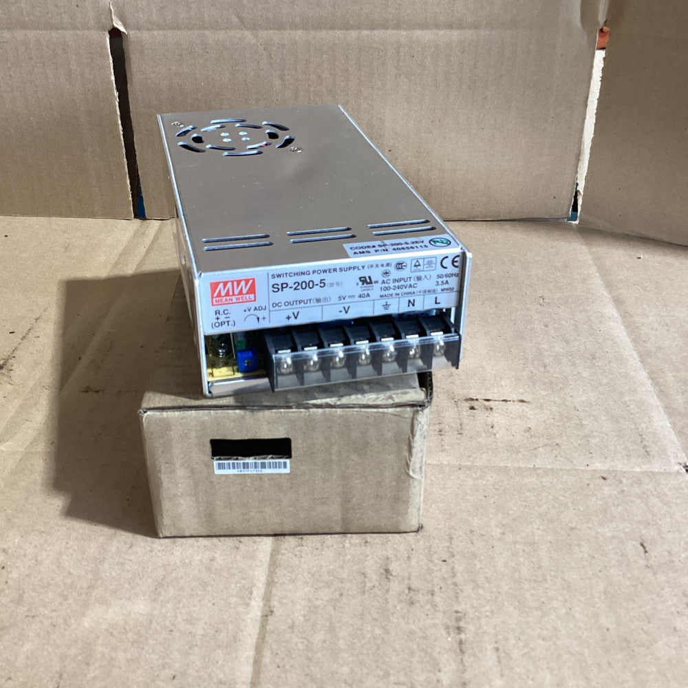 MEANWELL SP-200-5 Switching Power Supply 5V 40A NOS