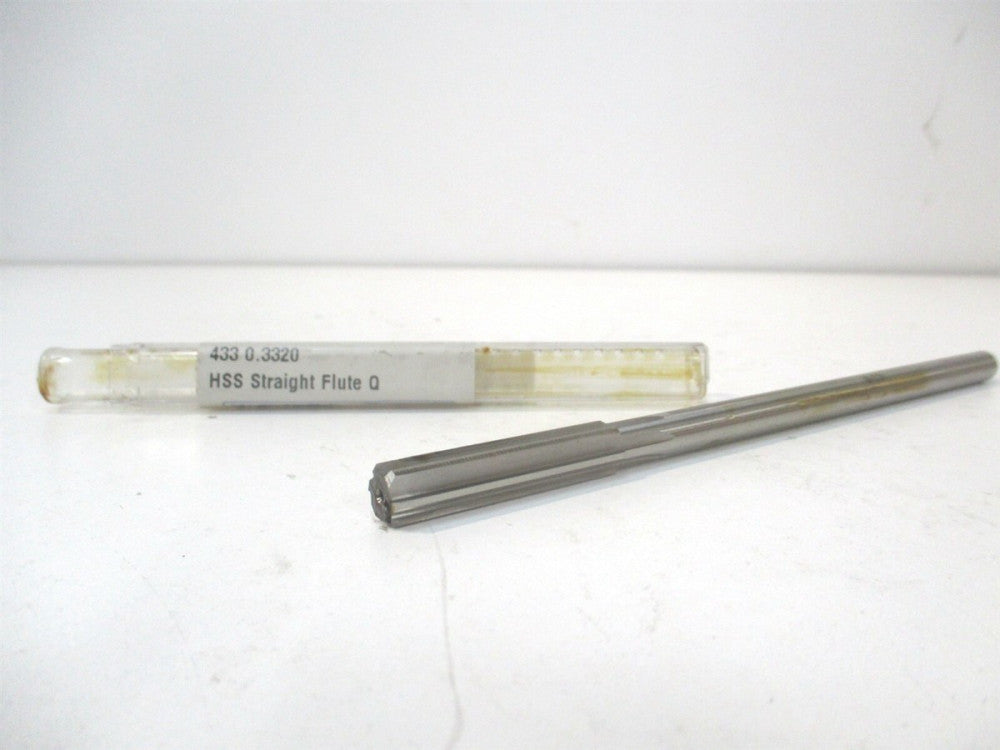 Yankee (433-0.3320) 21/64" x 1-1/2" x 4-3/4" OAL HSS RH Straight Chucking Reamer