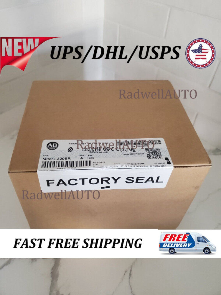 New 2023 Surplus Sealed Allen Bradley 5069-L320ER/A CompactLogix5000 "USA SELLER