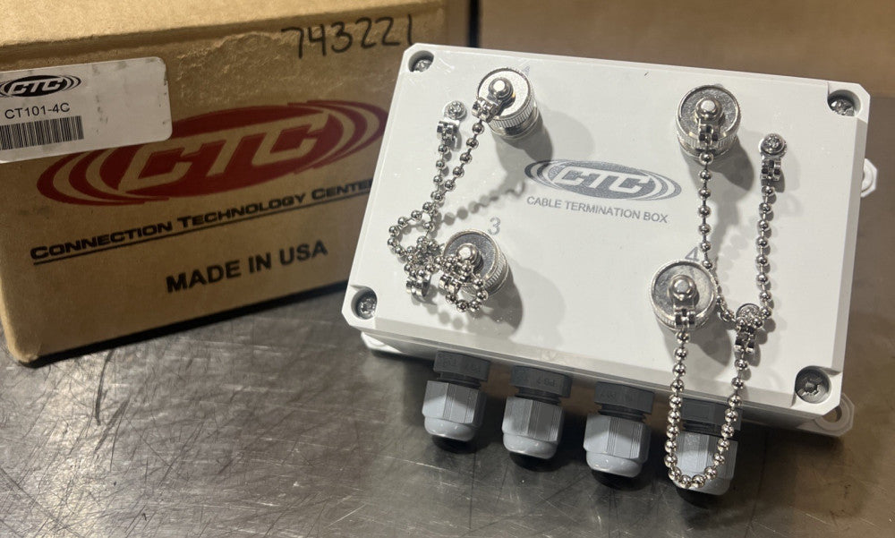 CTC CT101-4C Cable Termination Box 4-Channel 5.1 x 3.2 x 2.5