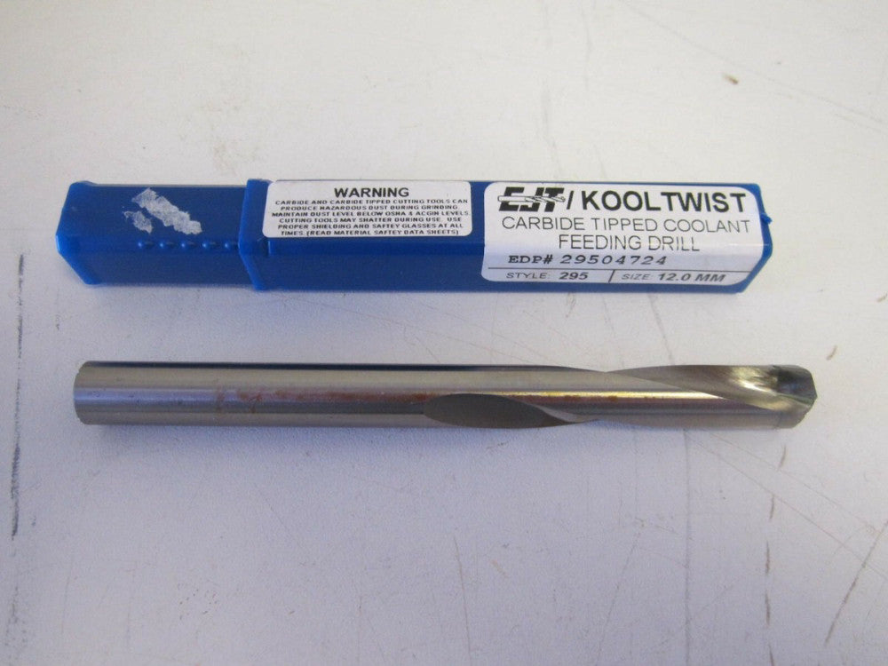 CJT Kool Twist (29504724) 12mm x 5-1/16 x 2-21/32 Coolant Fed Drill Bit 