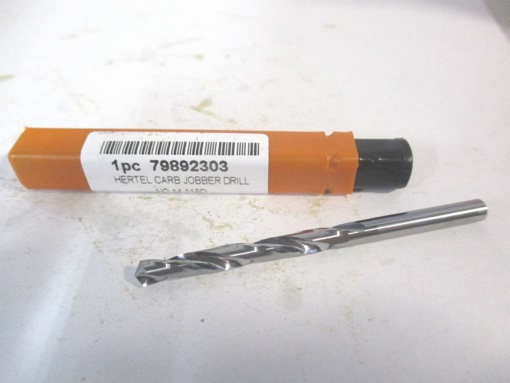 (79892303) #14 1-5/8" x 2-3/4" OAL 118° Solid Carbide Spiral Jobber Drill 