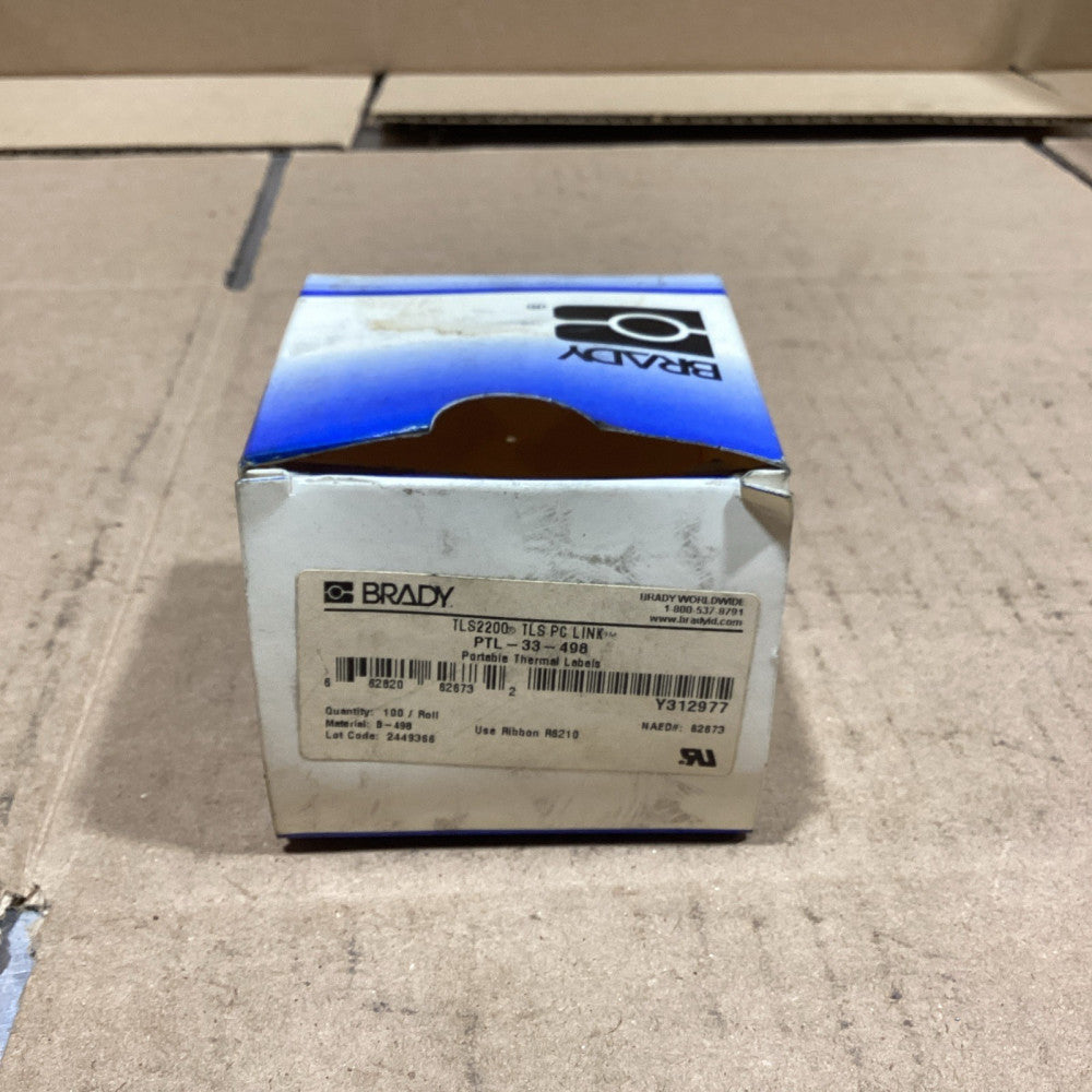 BRADY PTL-33-498 Portable Thermal Labels, NOS