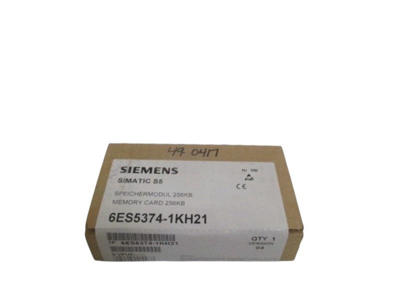 SIEMENS SIMATIC S5 6ES5374-1KH21 MEMORY CARD 256KB NSFS